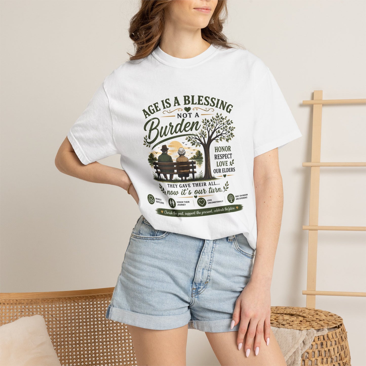Age Is a Blessing T-Shirt — Honor & Respect Our Elders Tee