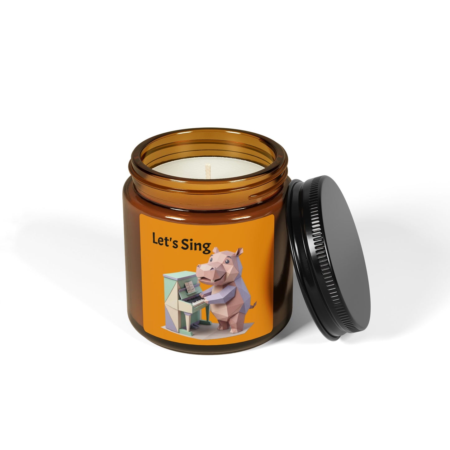 Scented Soy Candle (Multi-Size, Amber Jar)