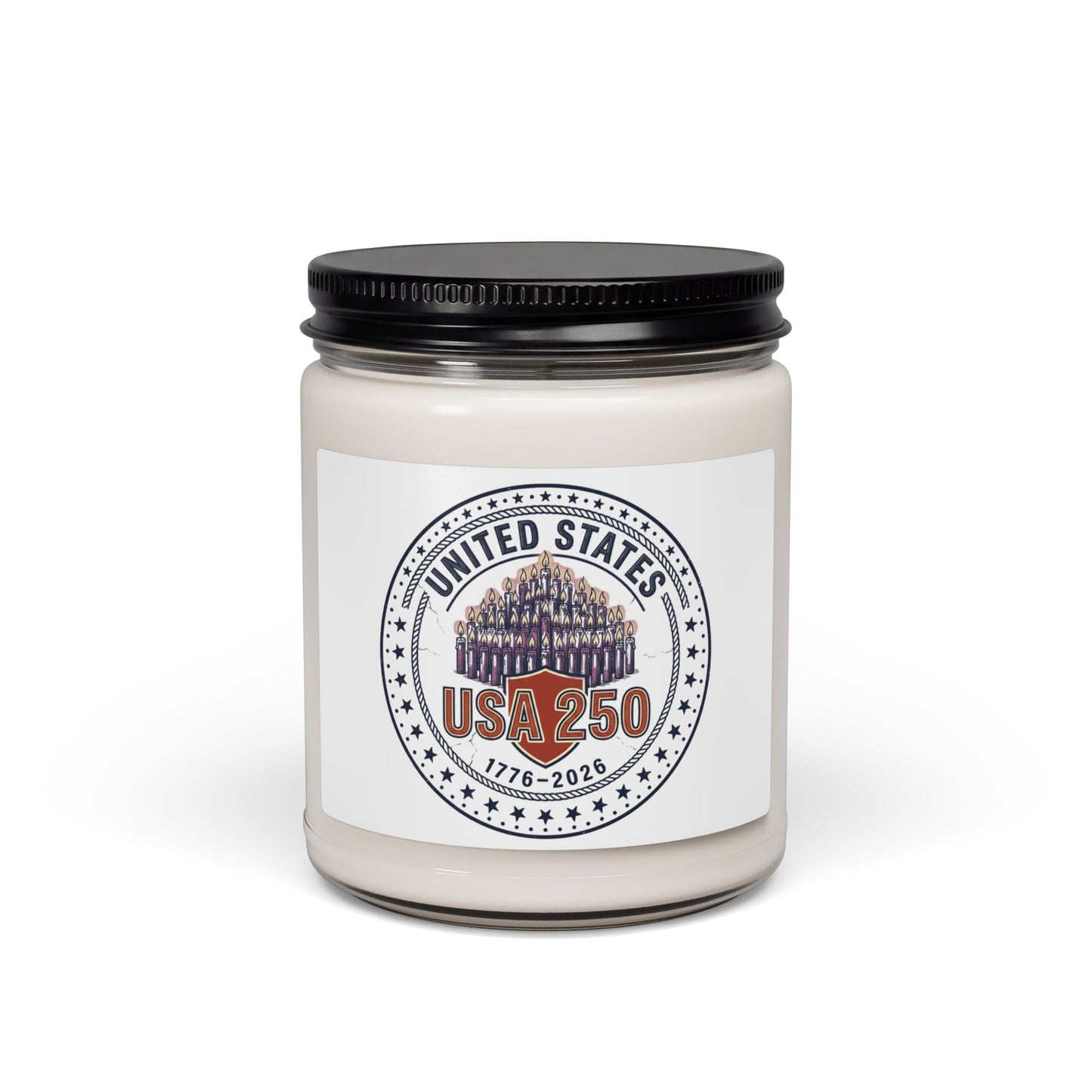 USA 250 Anniversary Candle | 4th of July Patriotic Soy Candle