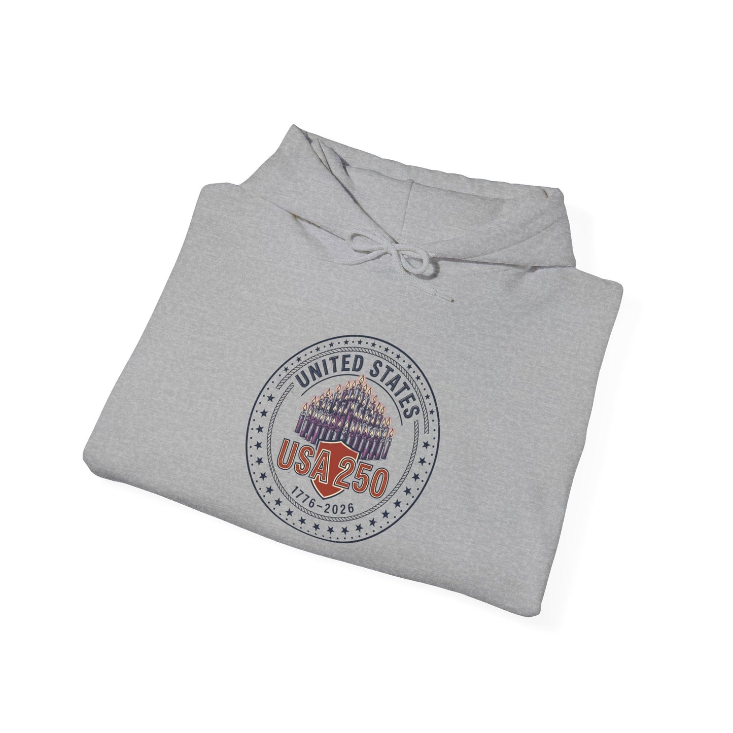 250 Years Patriotic Seal Hoodie | 4th of July Anniversary, USA 250
