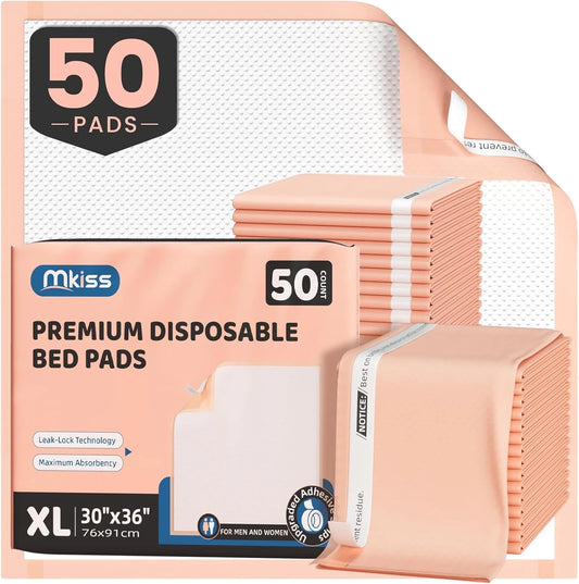 MKISS Adhesive Disposable Bed Pads