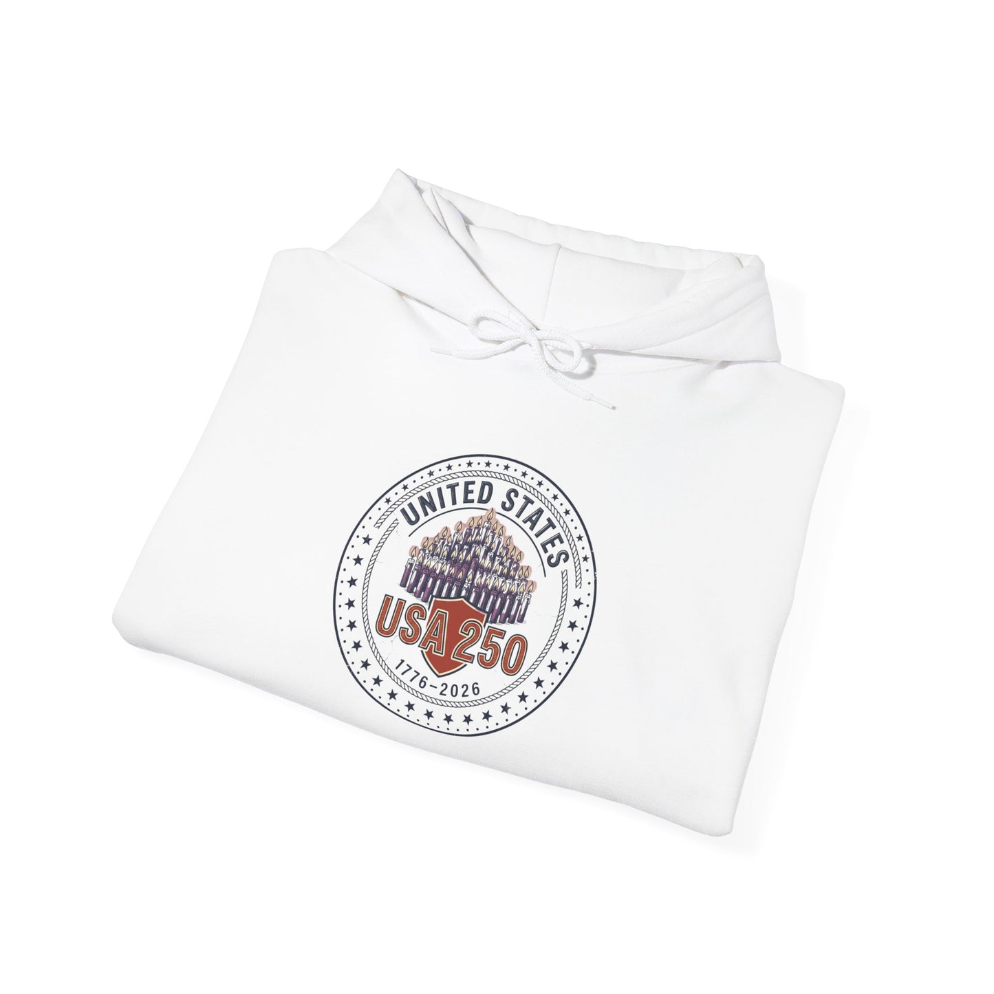 250 Years Patriotic Seal Hoodie | 4th of July Anniversary, USA 250