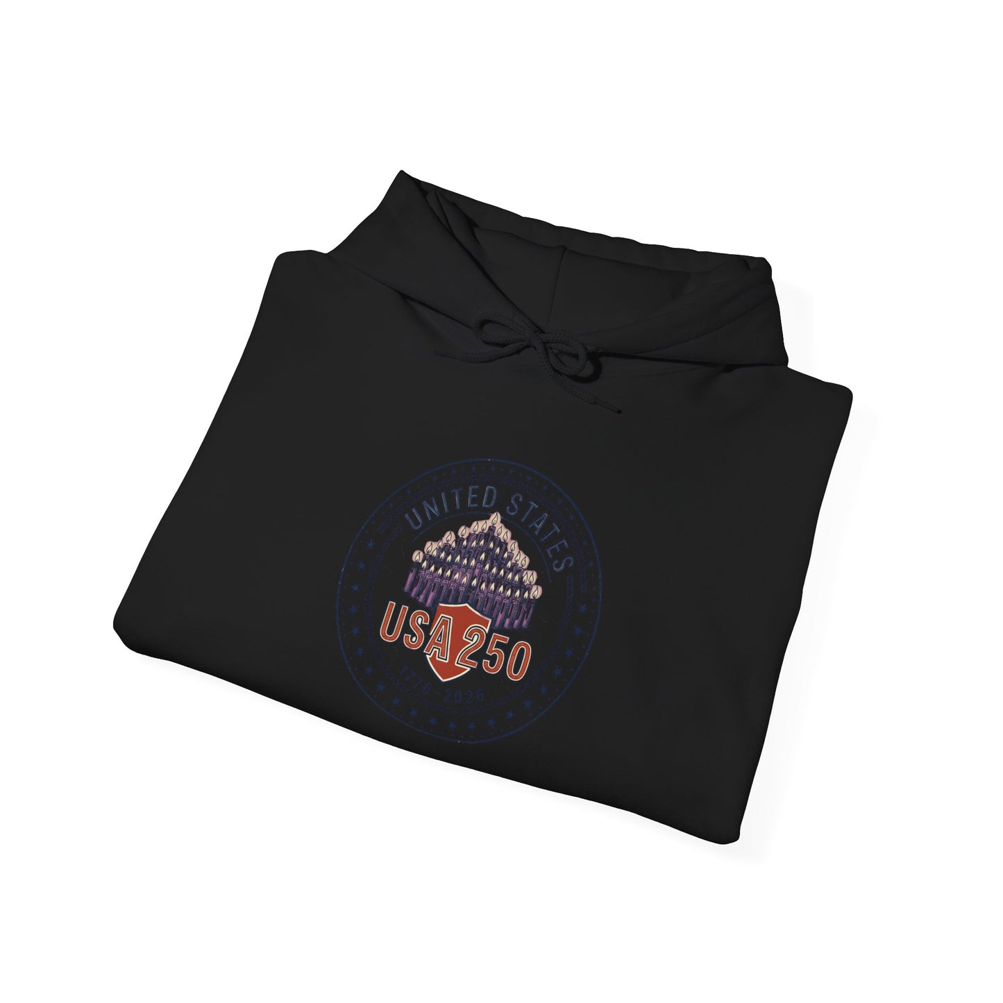 250 Years Patriotic Seal Hoodie | 4th of July Anniversary, USA 250