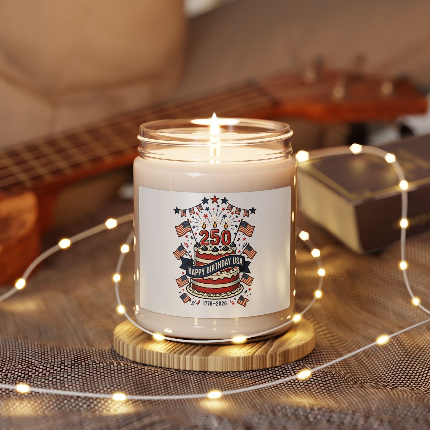 250th Anniversary Patriotic Soy Candle | 4th of July Americana