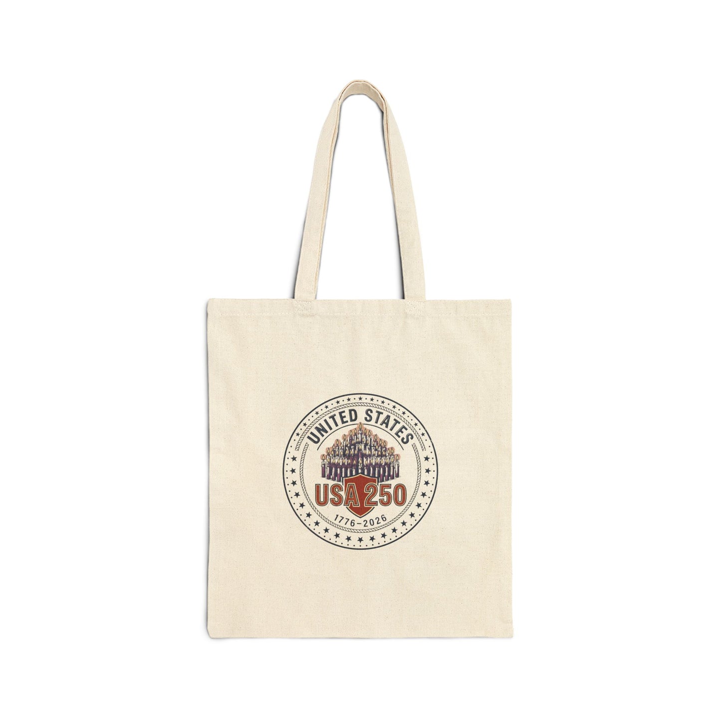 USA 250 Anniversary Seal Tote | 4th of July Patriotic Canvas