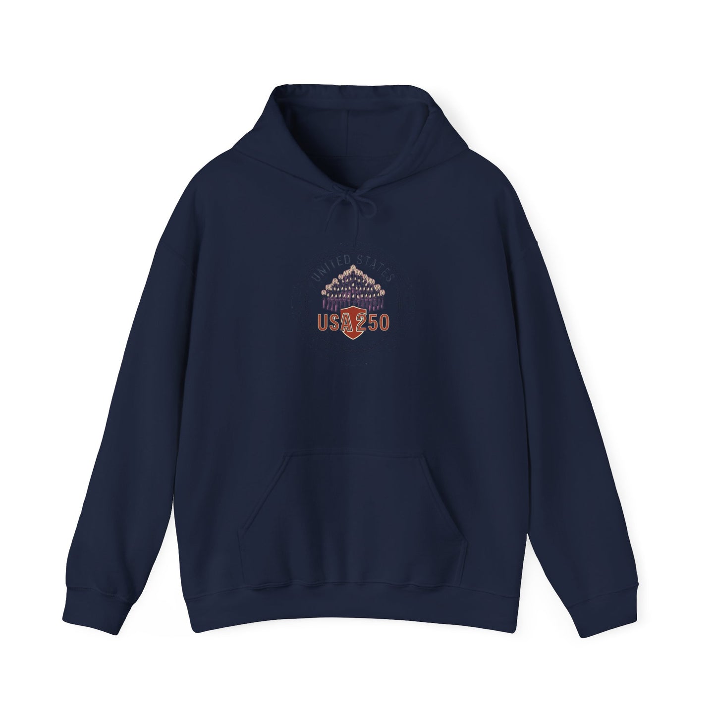 250 Years Patriotic Seal Hoodie | 4th of July Anniversary, USA 250