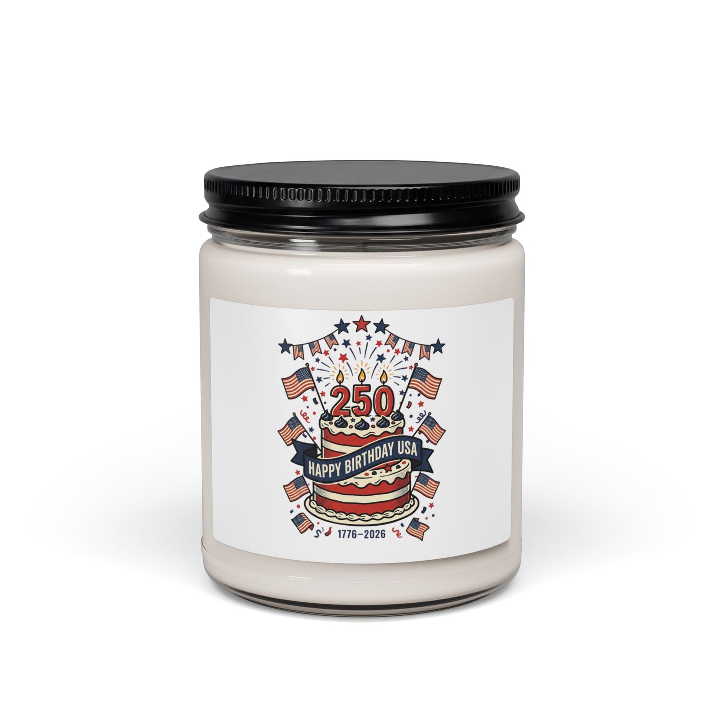 250th Anniversary Patriotic Soy Candle | 4th of July Americana