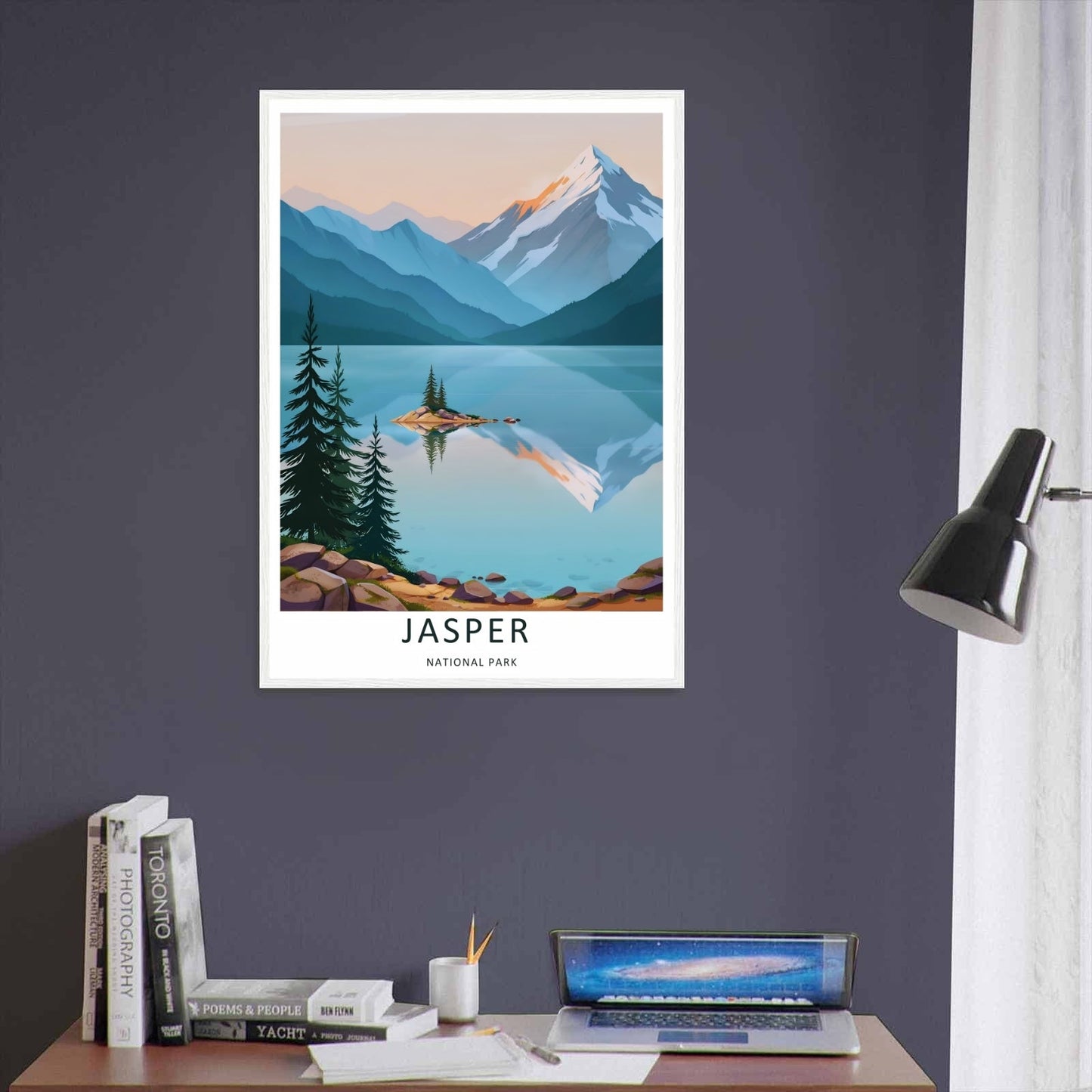 Jasper National Park Art Print | Alberta Mountain Canvas Wall Decor