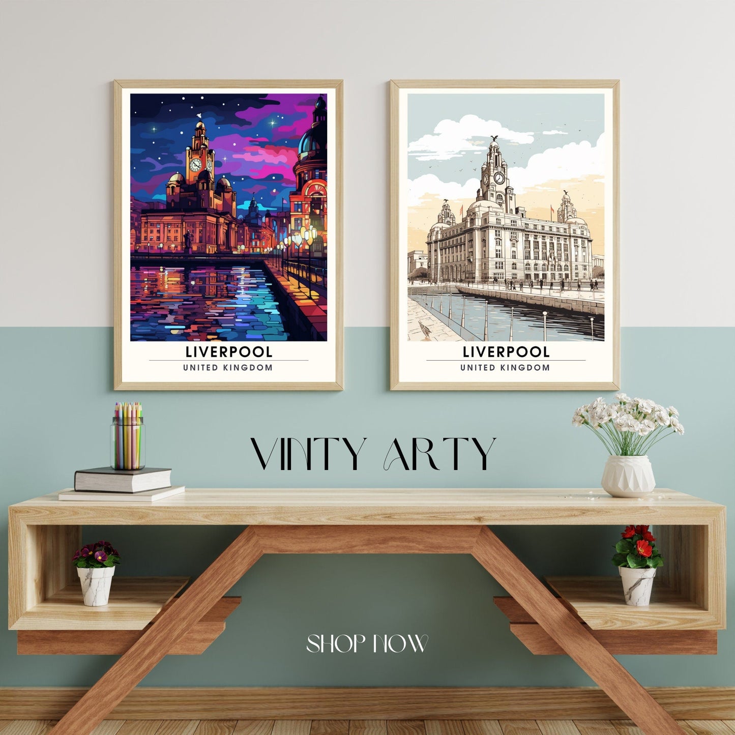 Affiche Liverpool | impression de voyage Liverpool  | Impression Liverpool