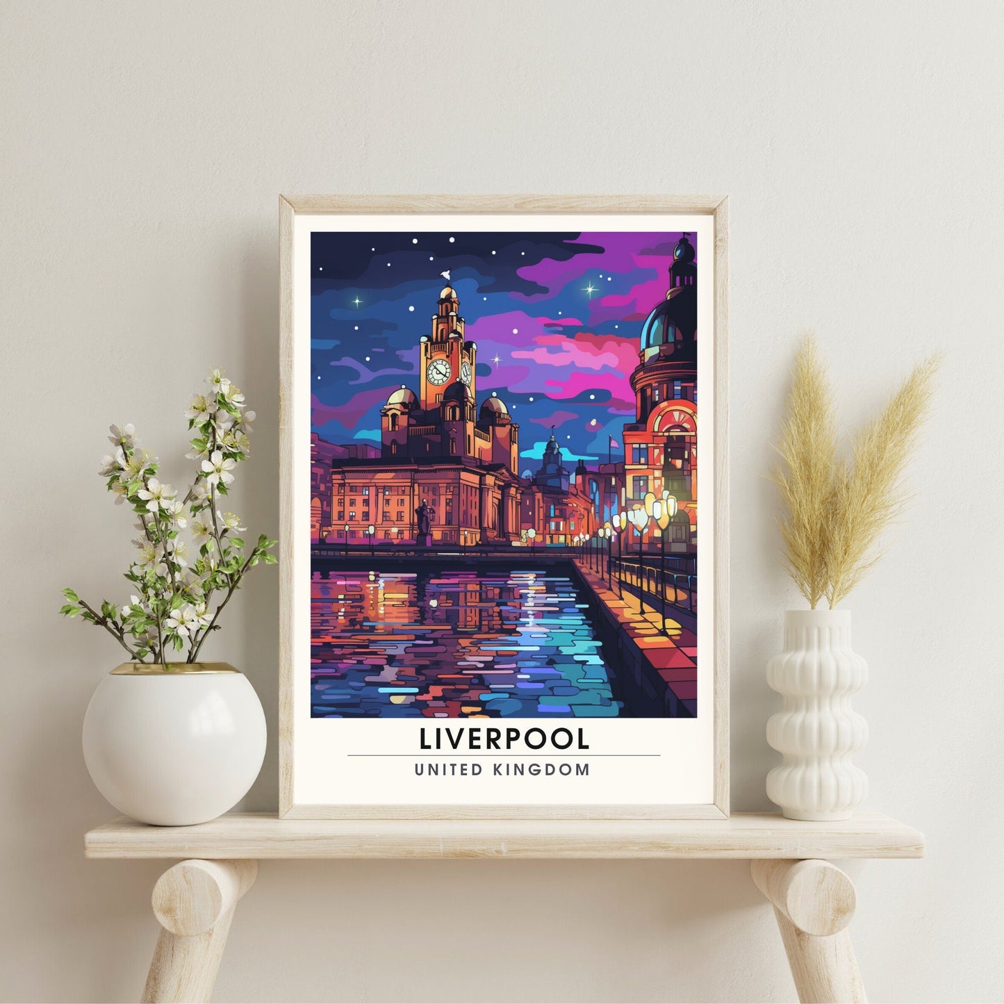 Affiche Liverpool | impression de voyage Liverpool  | Impression Liverpool