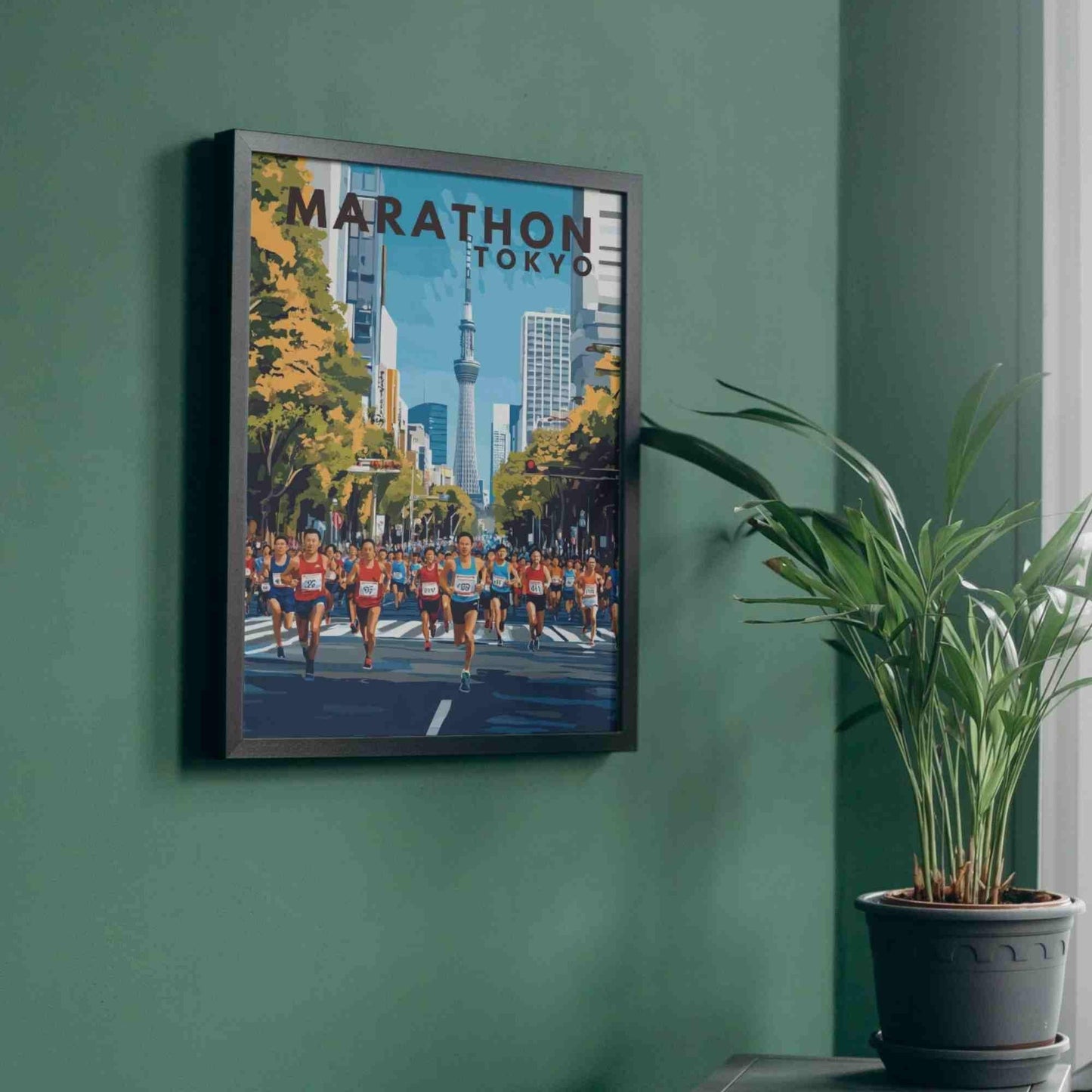 Affiche Marathon de Tokyo | Impression Marathon | Affiche Tokyo