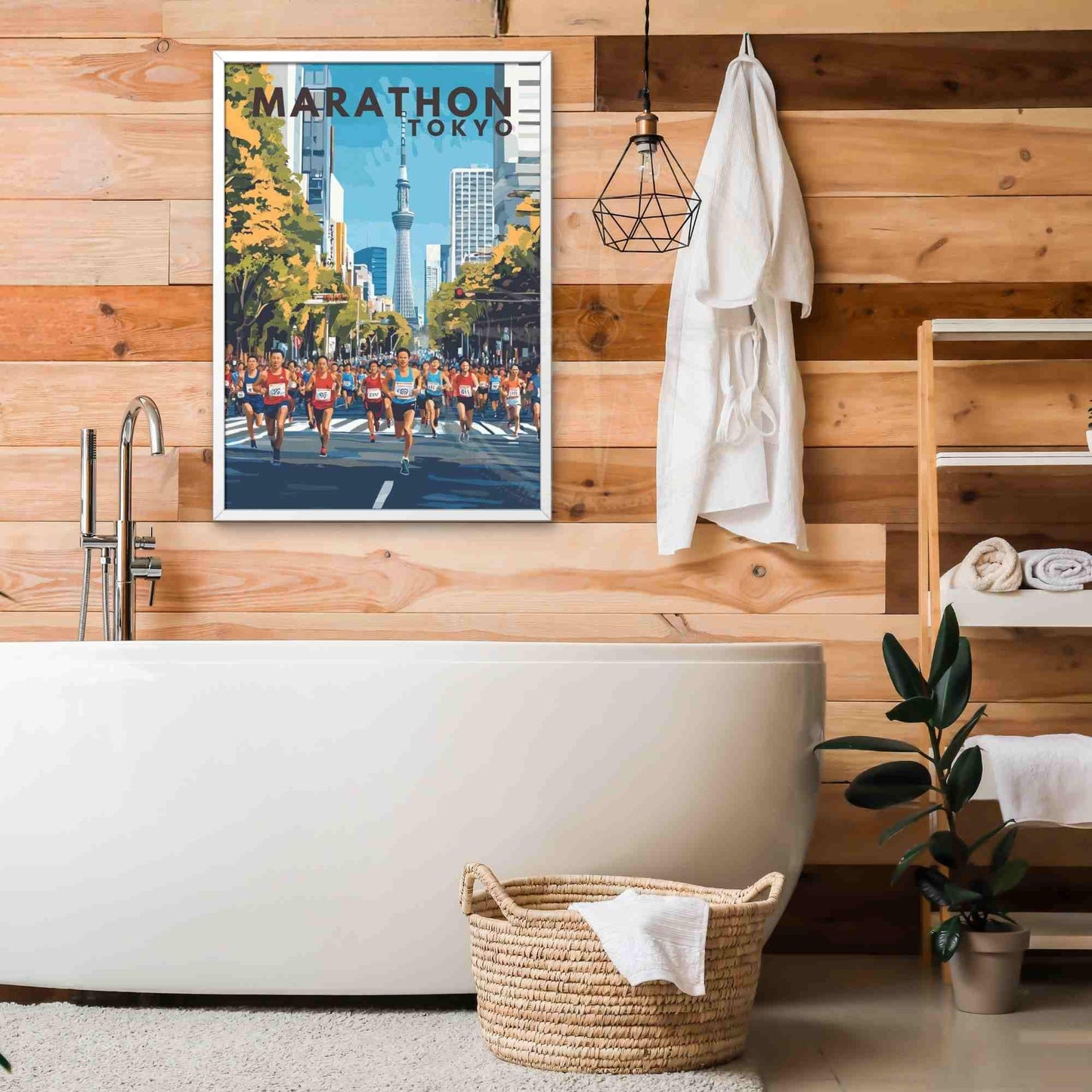 Affiche Marathon de Tokyo | Impression Marathon | Affiche Tokyo